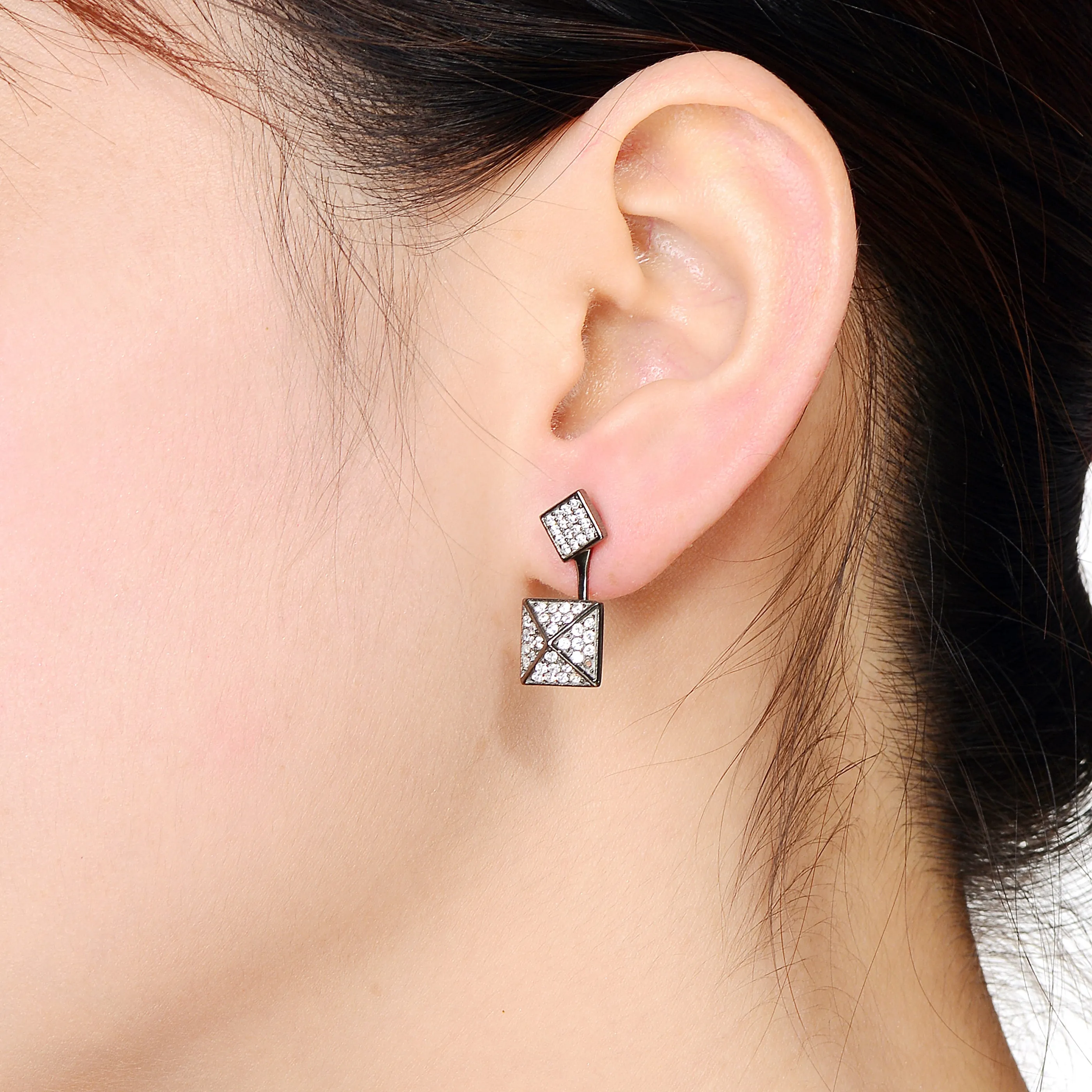 Raquelle Multiple Square Jacket Earrings