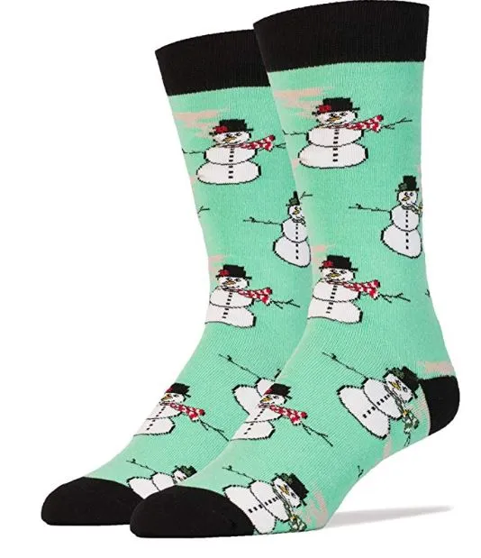 Rollin with My Snowmies Men's Crew Socks