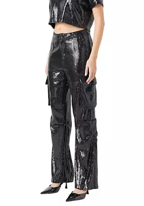 Sequined Cargo Pants