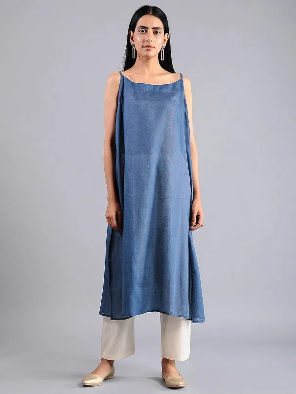 Shibori jacket dress in Indigo (Set of 2)