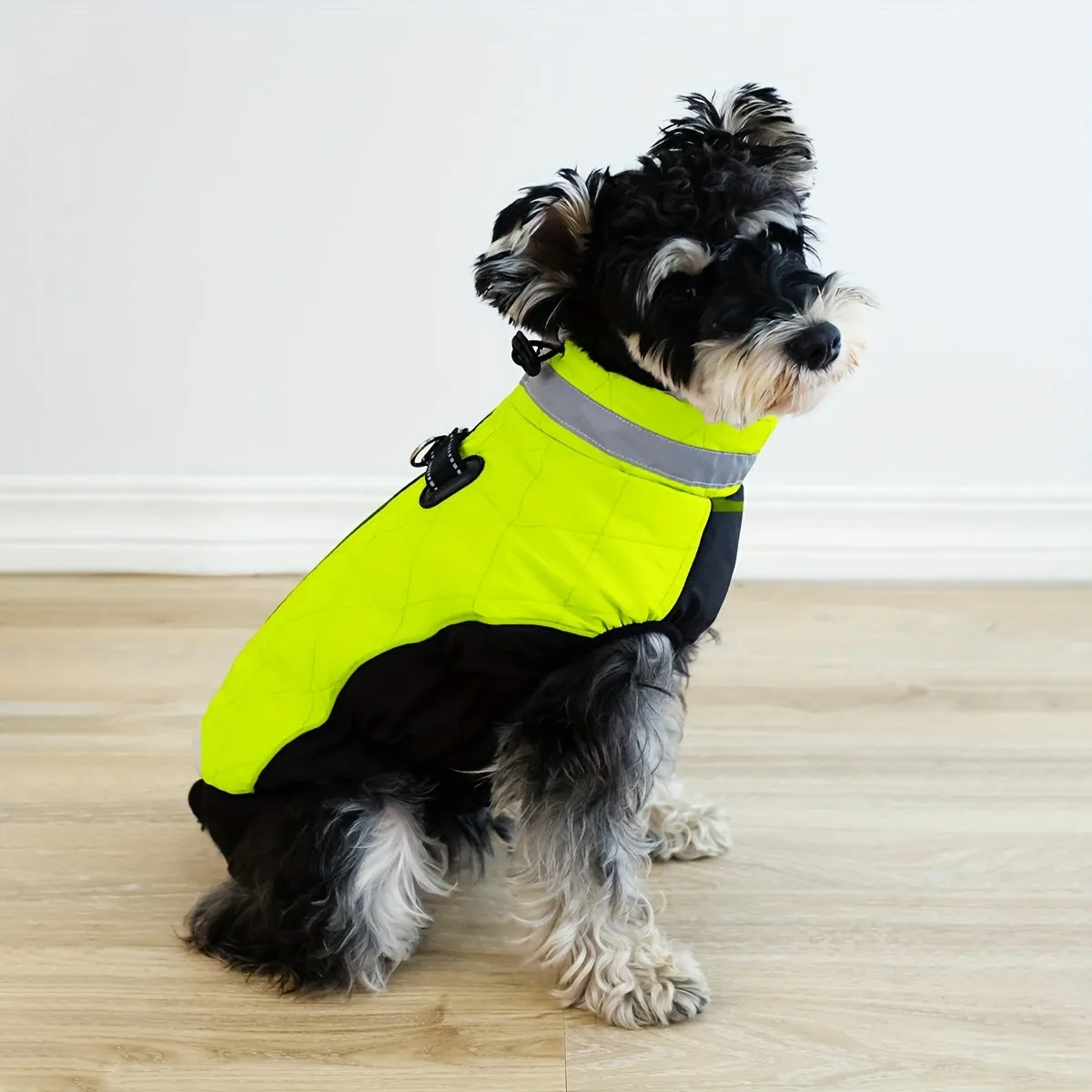 Stay Warm in Style with Fluorescent Green Dog Coat