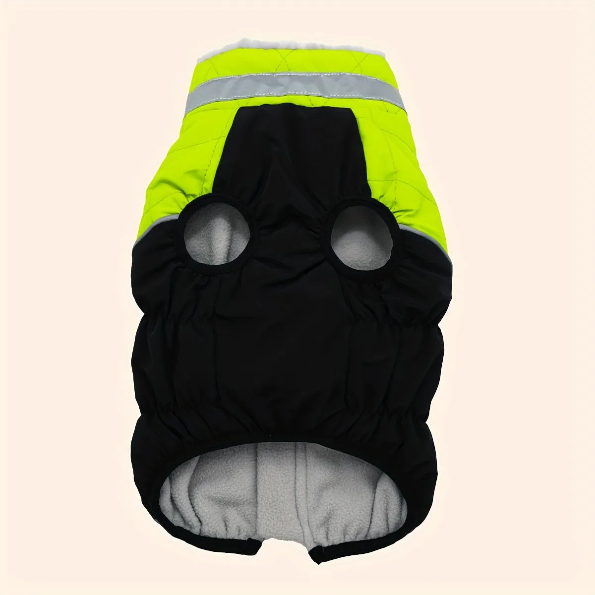 Stay Warm in Style with Fluorescent Green Dog Coat