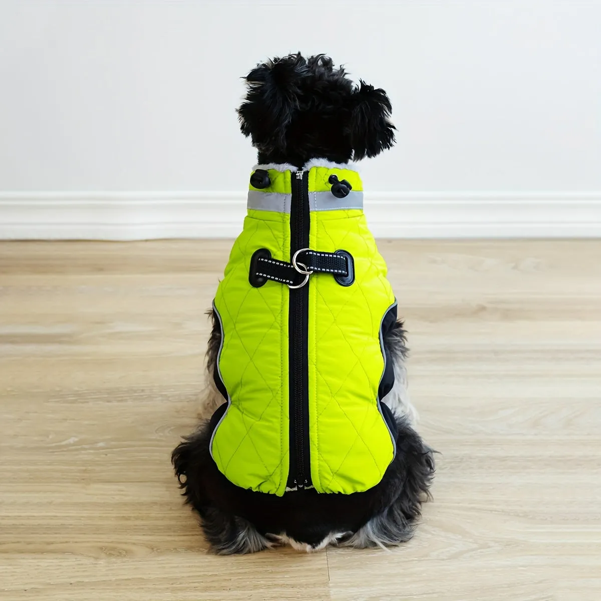 Stay Warm in Style with Fluorescent Green Dog Coat