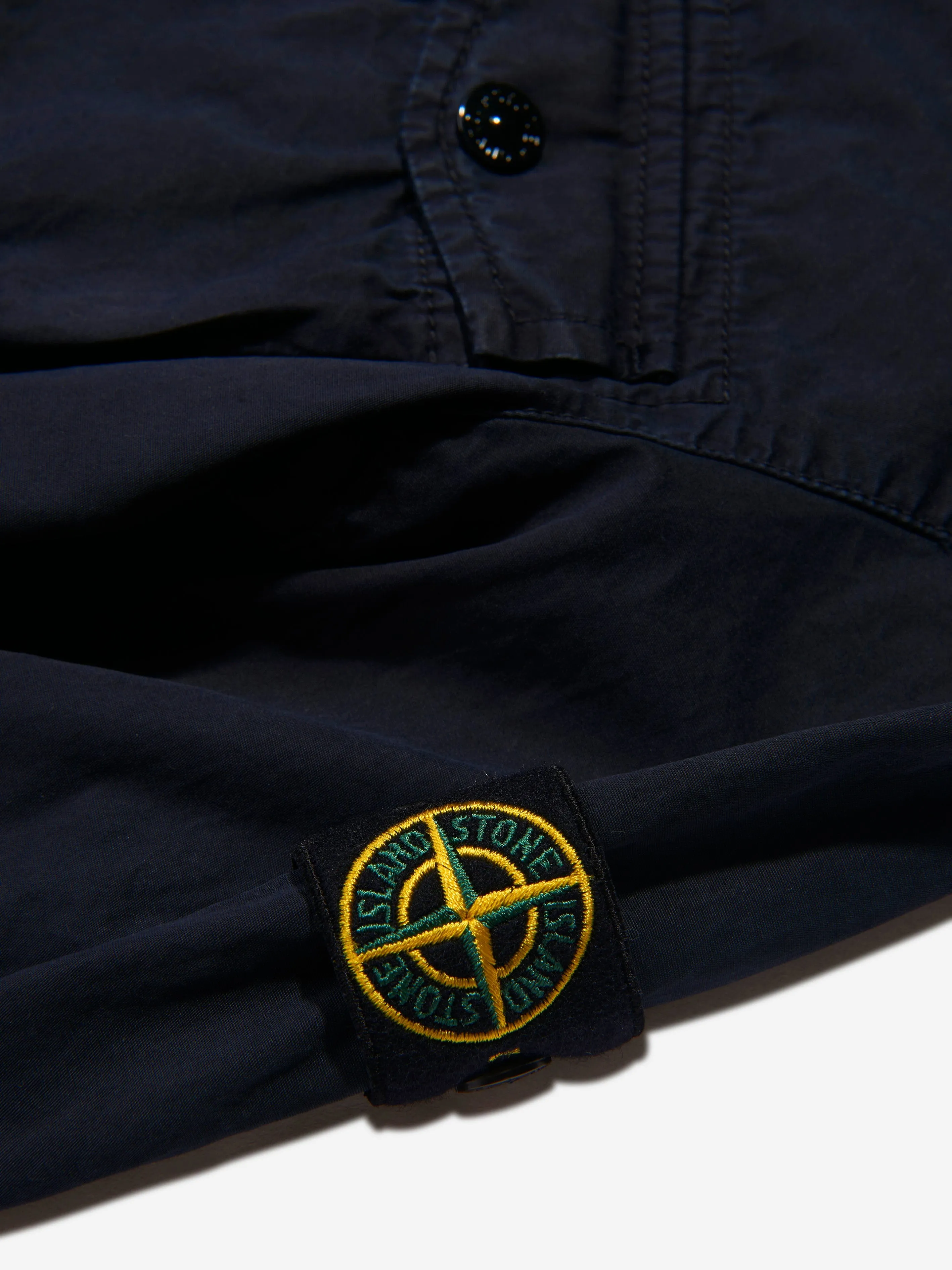 Stone Island Junior Boys Zip Up Shacket With Pocket