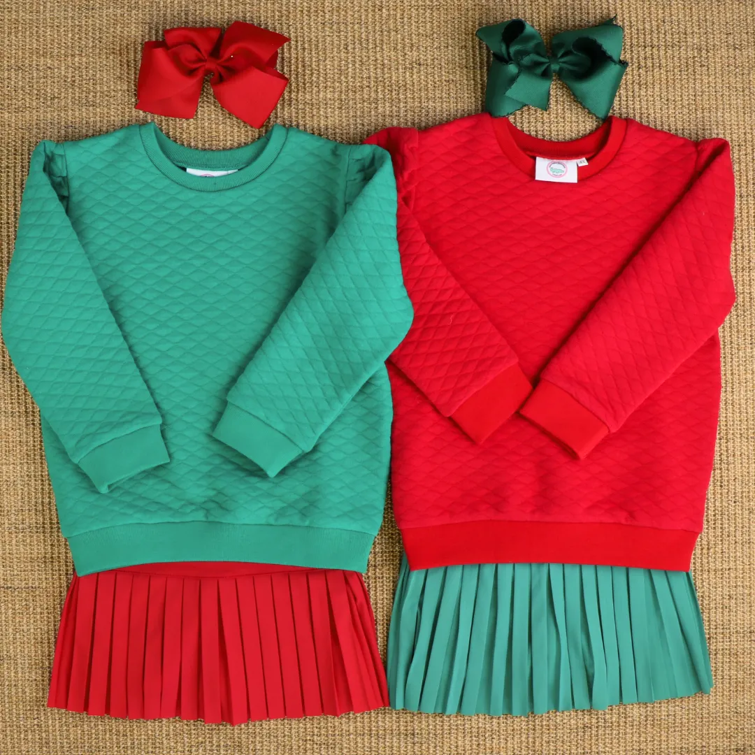 Tennis Skirt - Holiday Red