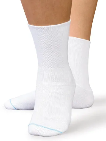 Therafirm SmartKnit Seamless Diabetic WIDE Crew Socks