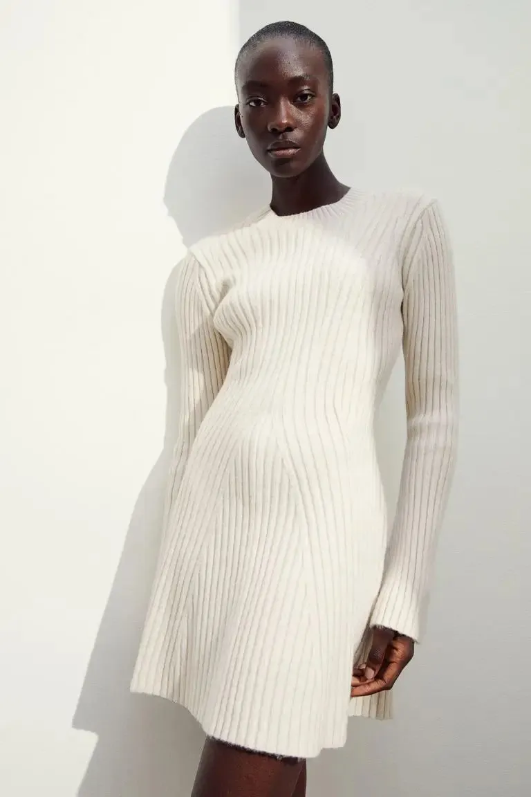 Toleet Urban Muse Ribbed Chic Ensemble Dress