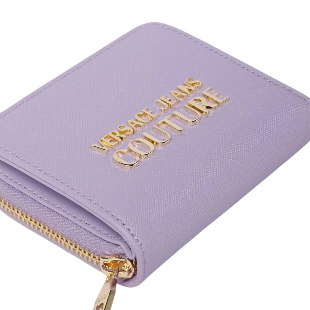 Versace Jeans Couture Logo Lilac Zip Purse