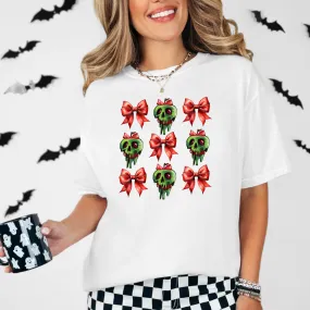 Villain Poison Apple Coquette Bow Shirt Comfort Colors