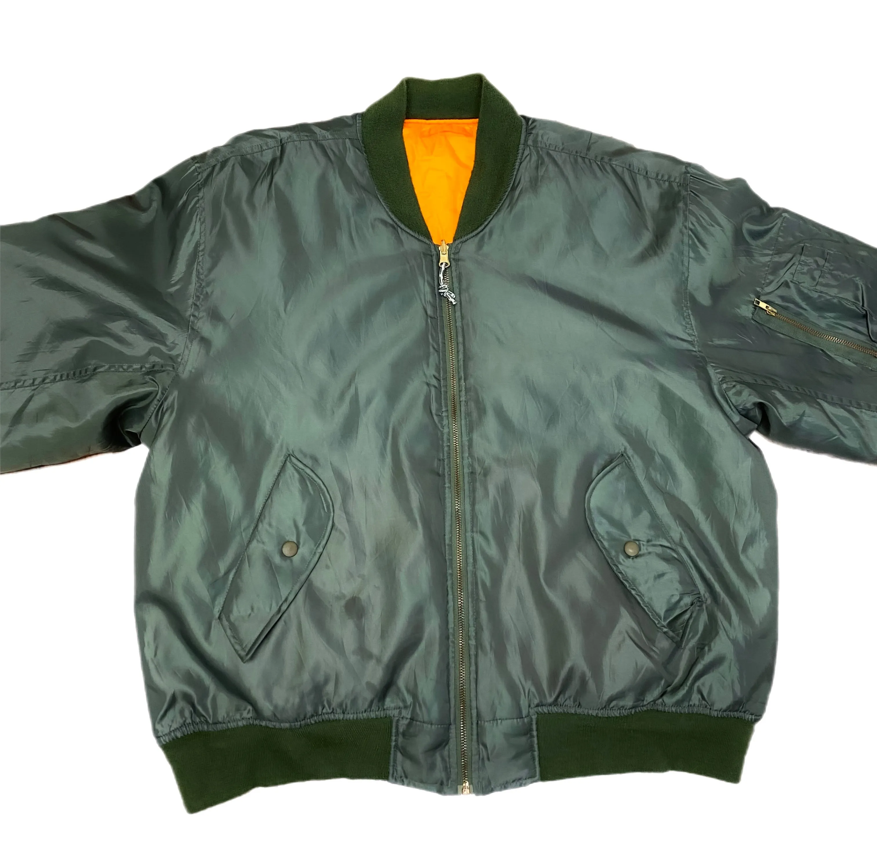 Vintage Bomber Jacket in Olive