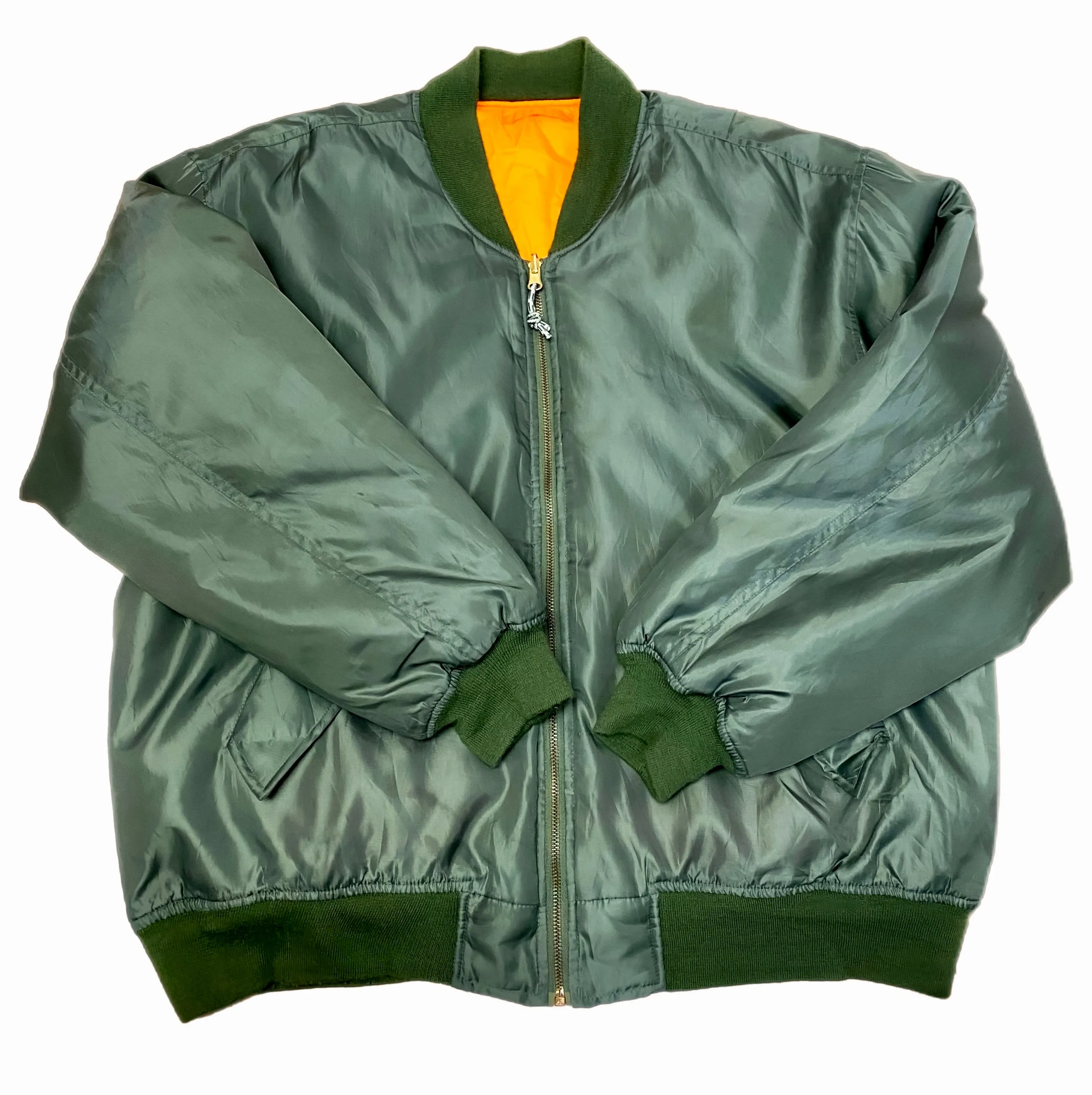 Vintage Bomber Jacket in Olive