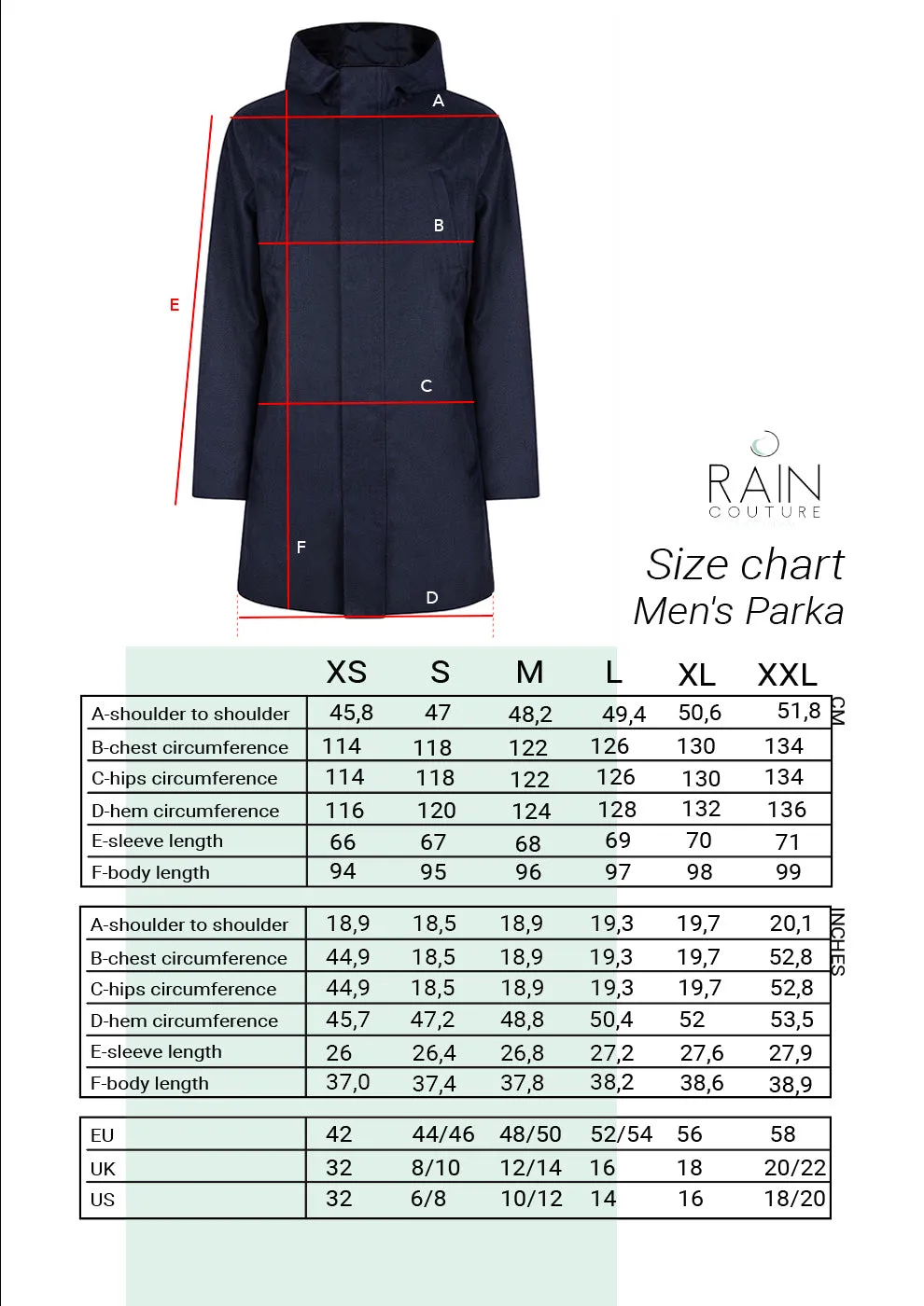 Waterproof Men's Parka 2.0 - Navy Herringbone