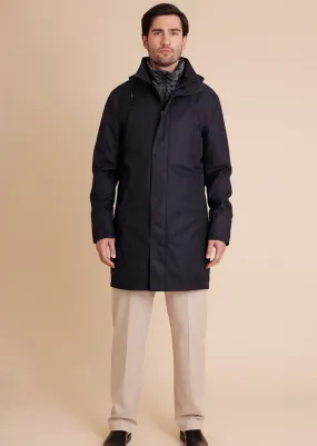 Waterproof Men's Parka 2.0 - Navy Herringbone