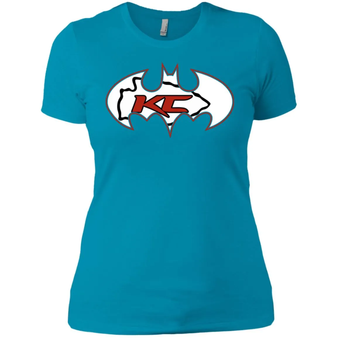 We Are The Kansas City Chiefs Batman Nfl Mashup Women Cotton T-Shirt