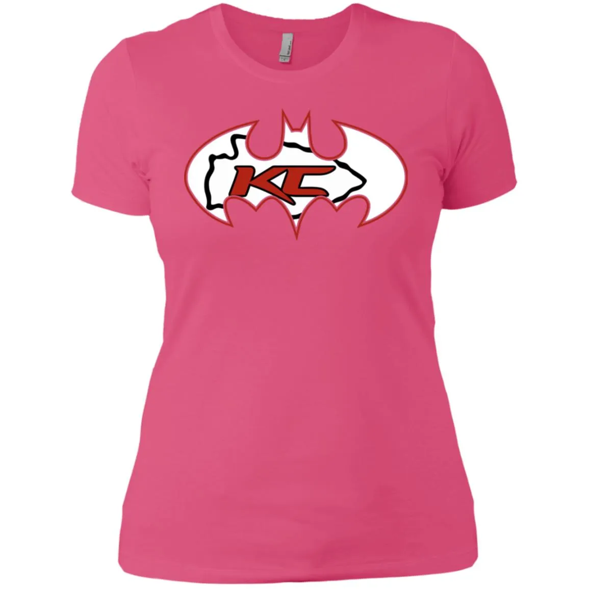 We Are The Kansas City Chiefs Batman Nfl Mashup Women Cotton T-Shirt