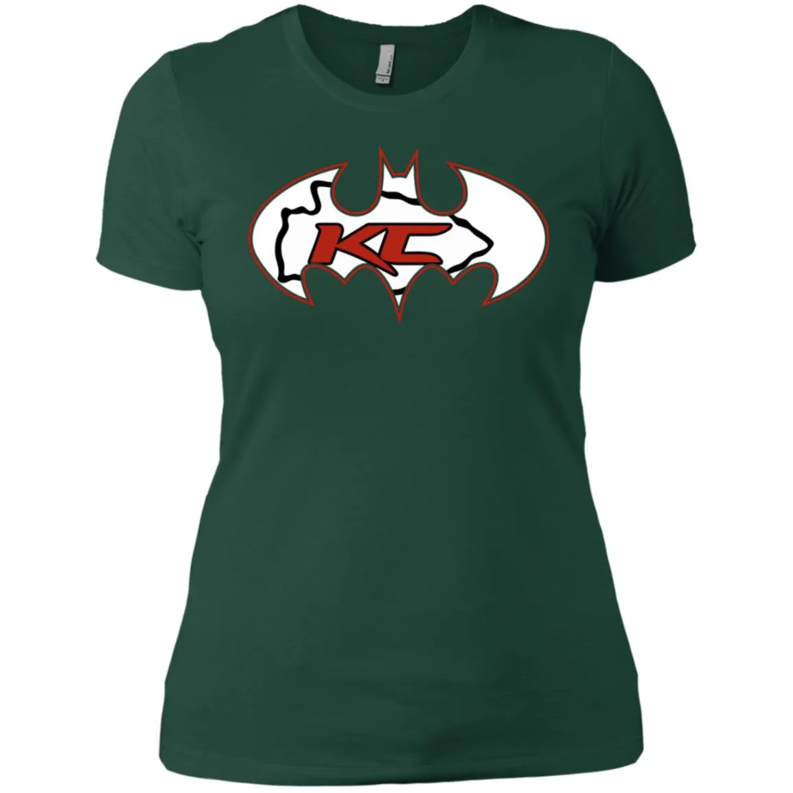 We Are The Kansas City Chiefs Batman Nfl Mashup Women Cotton T-Shirt