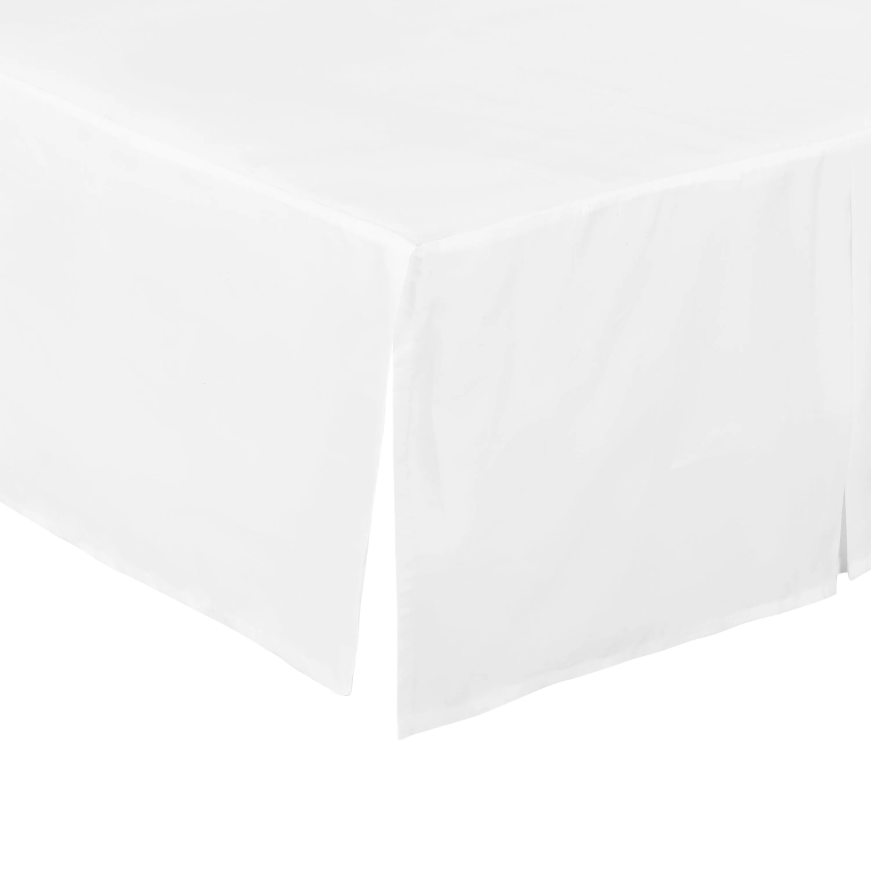 White Pleated Crib Skirt