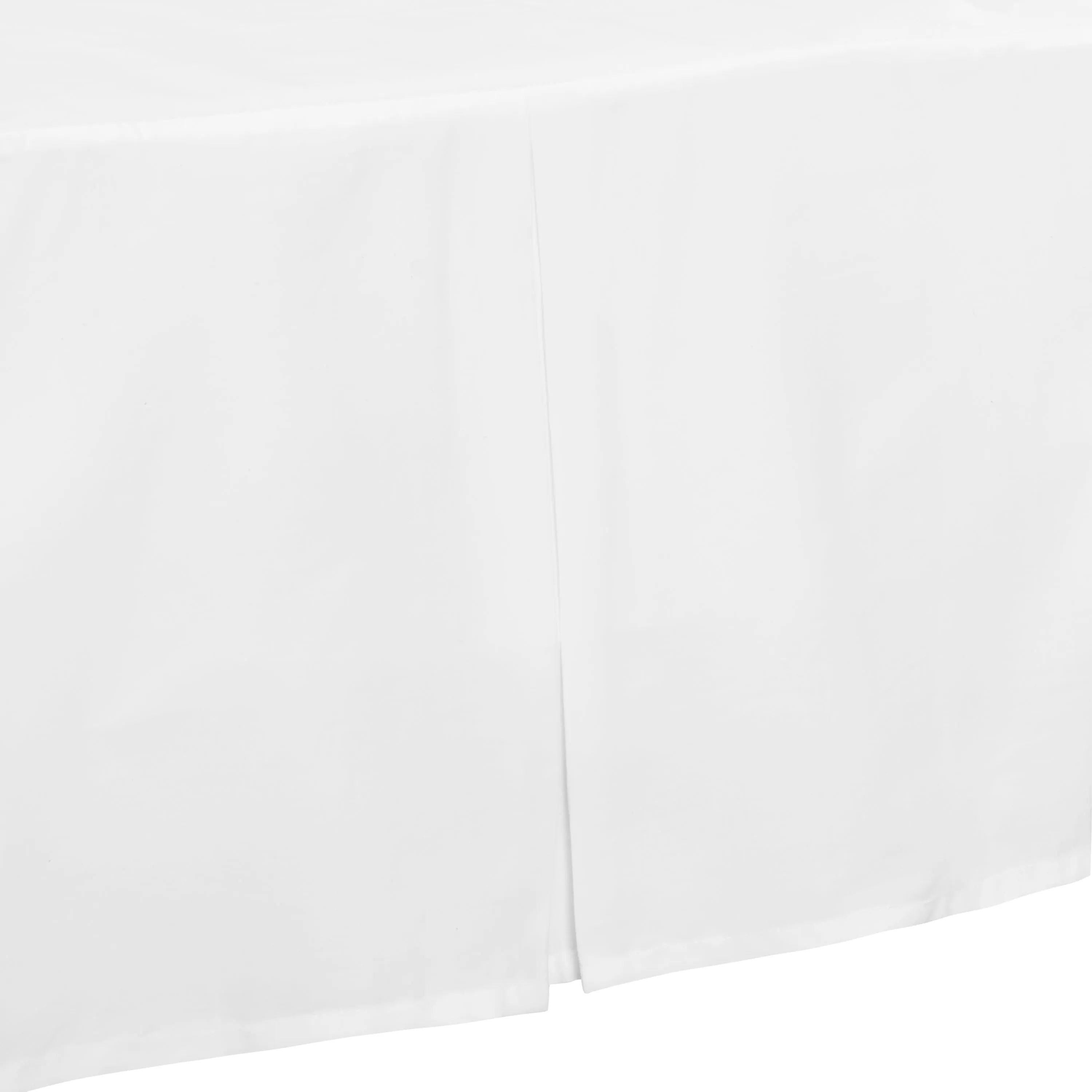 White Pleated Crib Skirt