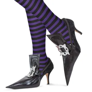 Witch Costume Shoe Covers - Wicked Hag Pointy Fake Shoes Accessories for Costumes for Adults and Children