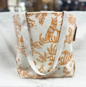 Woodland Zipper Tote Bag