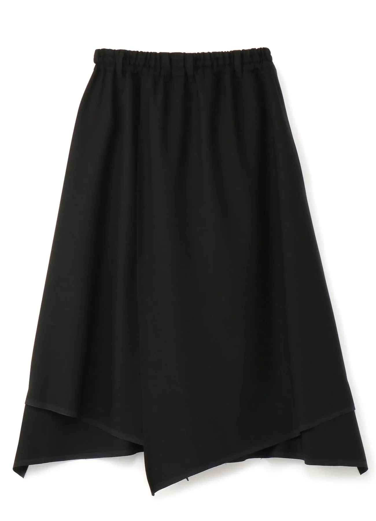 WOOL/POLYESTER GABARDINE HYBRID SKIRT-PANTS