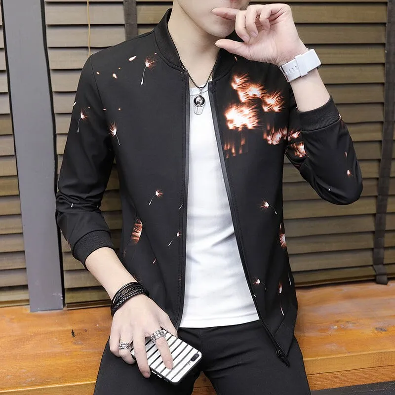 xiangtuibao New Spring Autumn Bomber Hooded Jacket Men Casual Slim Patchwork Windbreaker Jacket Male Outwear Zipper Thin Coat Brand Clothing