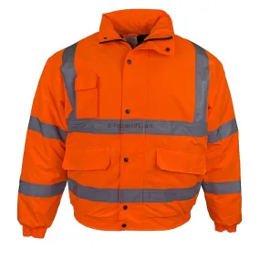 Yoko Hi-Vis Bomber Jacket - HVP211 - Orange