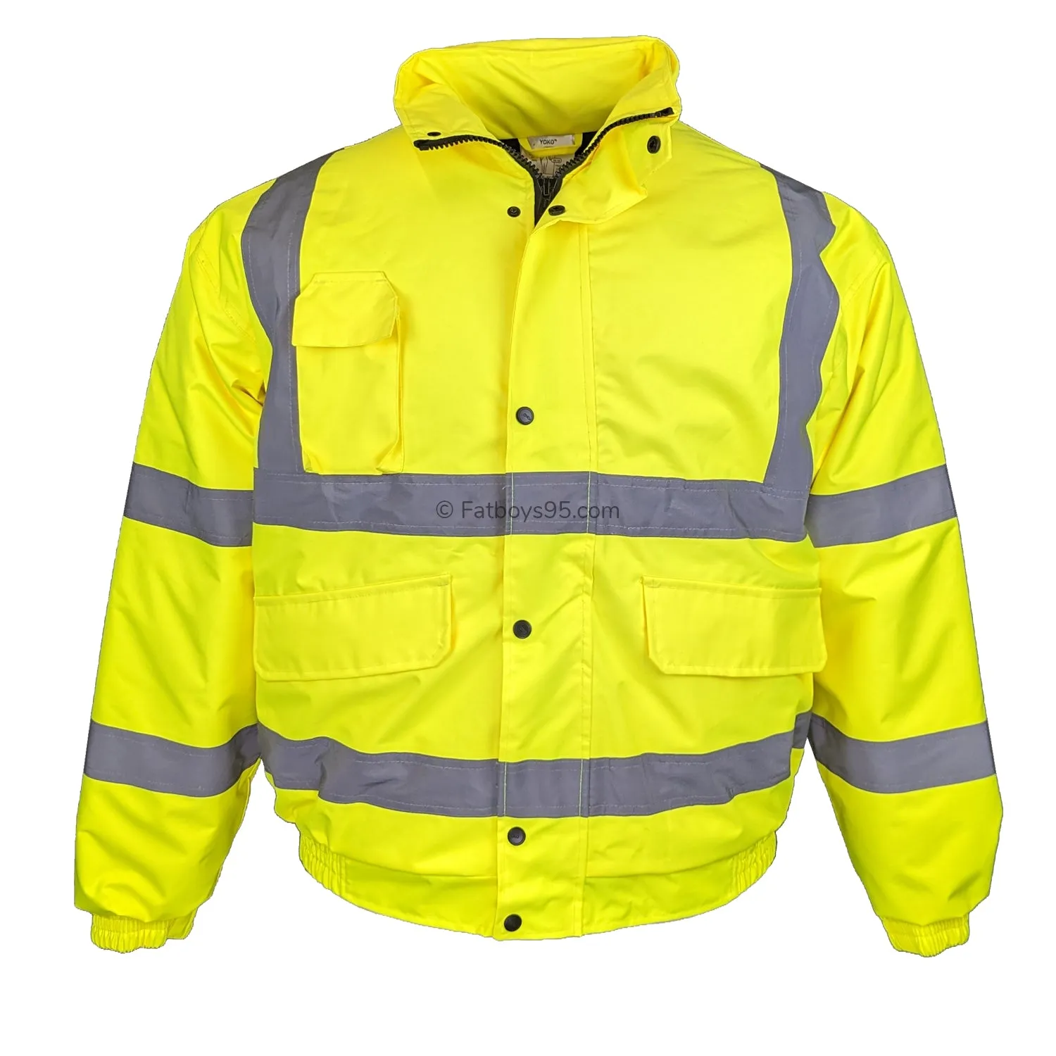 Yoko Hi-Vis Bomber Jacket - HVP211 - Yellow